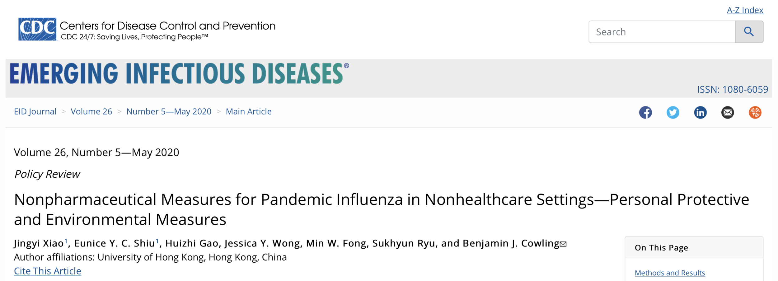 fai clic per leggere lo studio sul sito Web di CDC