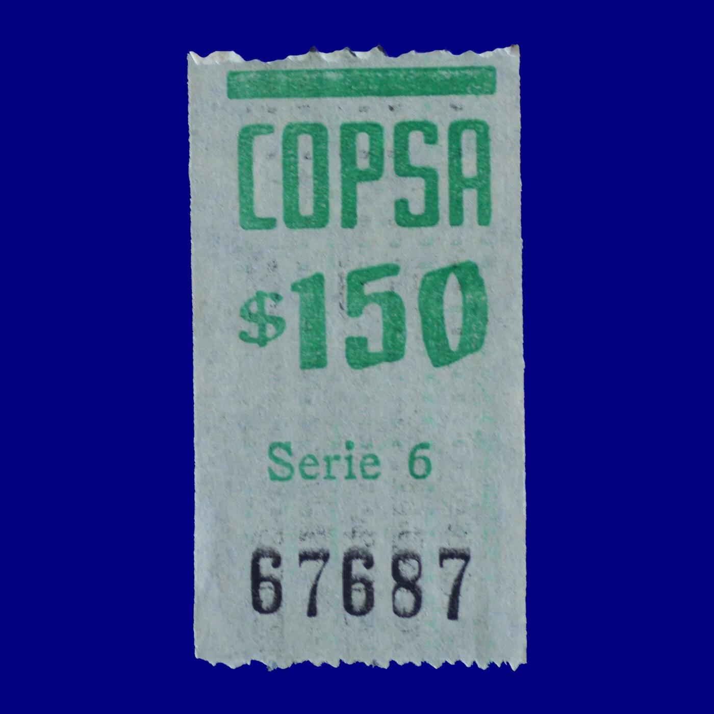Boleto de ómnibus Bus ticket Montevideo 90s