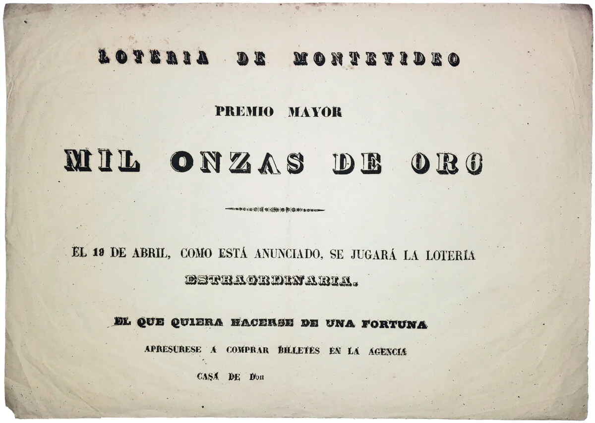 Volante Flyer Circa 1850