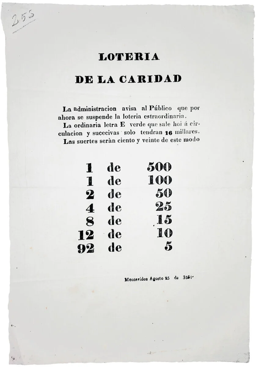 Resultados de lotería Lottery results 1851