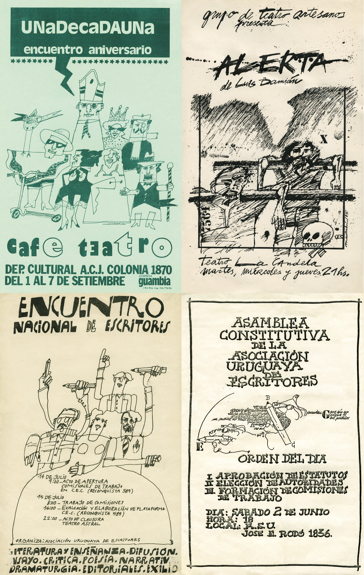 Espectáculo UnaDeCadaUna Show Maca 1986