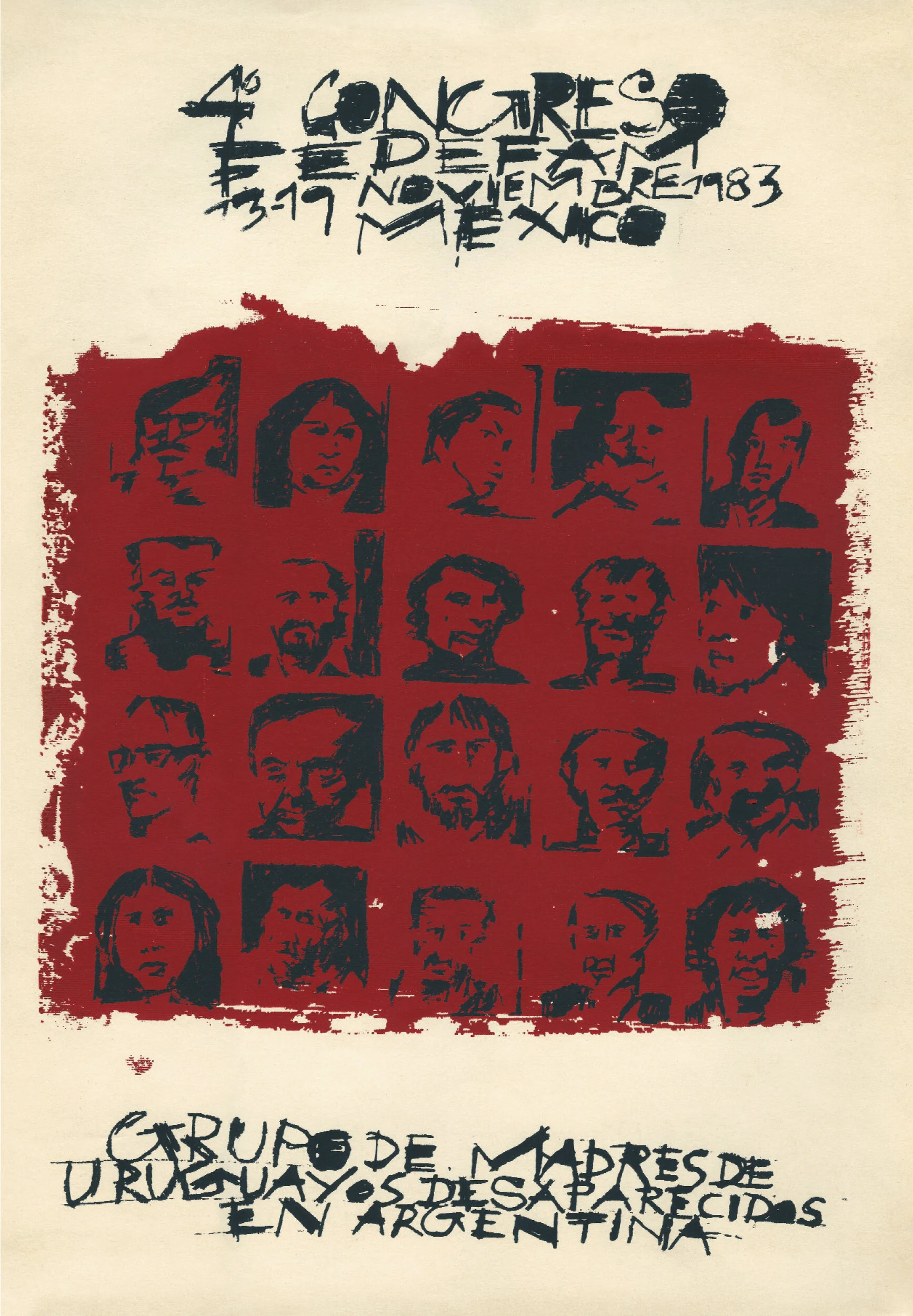 4º Congreso del Grupo de Madres de Uruguayos Desaparecidos en Argentina Dictadura · Dictatorship Maca 1983