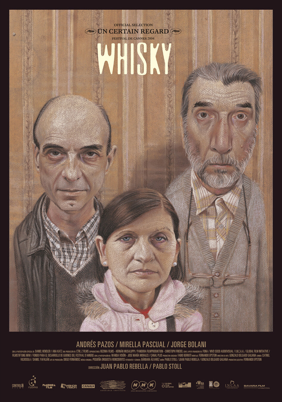 Whisky Película · Movie Ilustración: Martín Verges Diseño: Luis Bellagamba 2004
