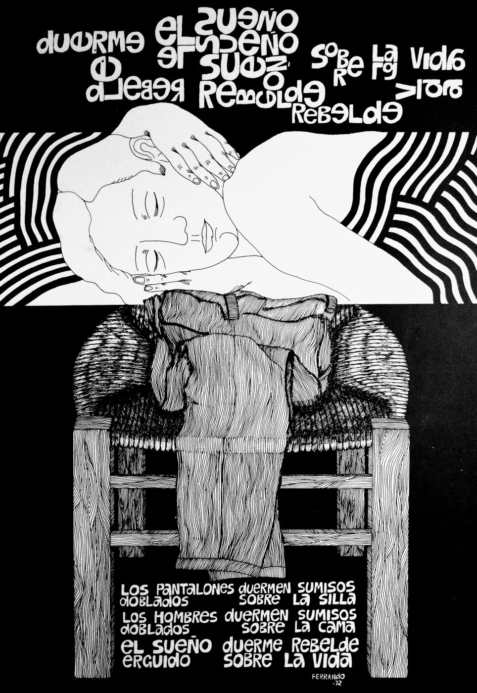 Poema ilustrado Illustrated poem Óscar Ferrando 1972