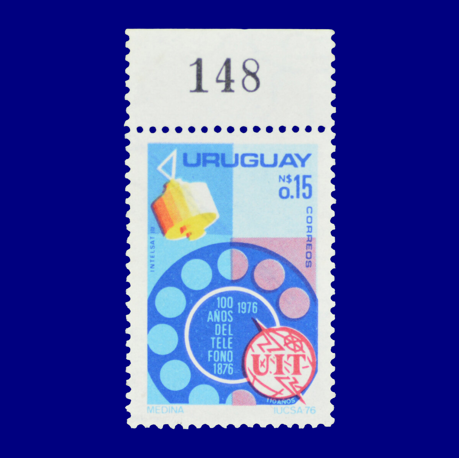 100 Años del Teléfono 100 Years of the Telephone N$0,15 Ángel Medina 1976