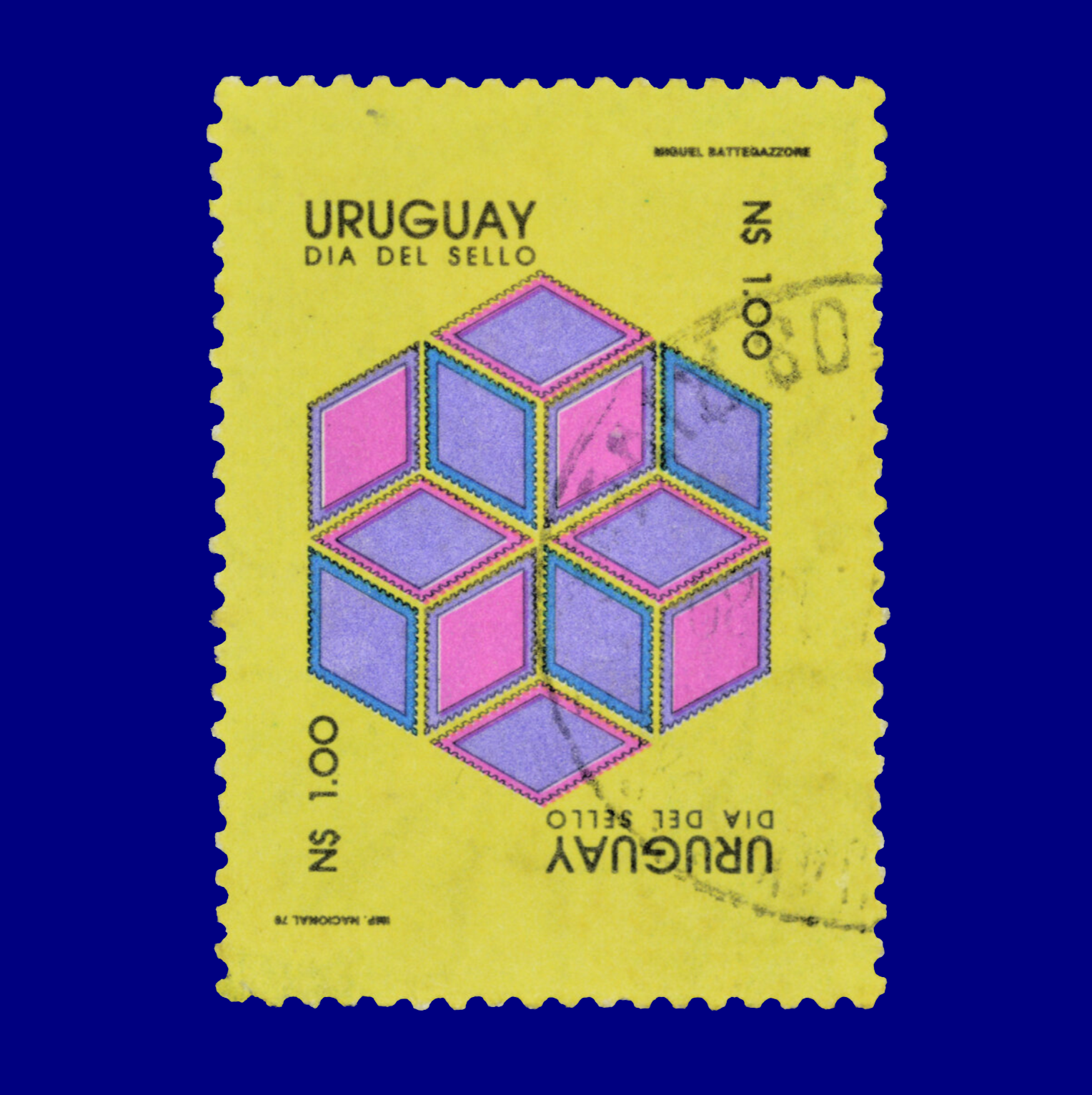 Día del Sello Uruguayo Day of the Uruguayan stamp N$1  Miguel Ángel Battegazzore 1979