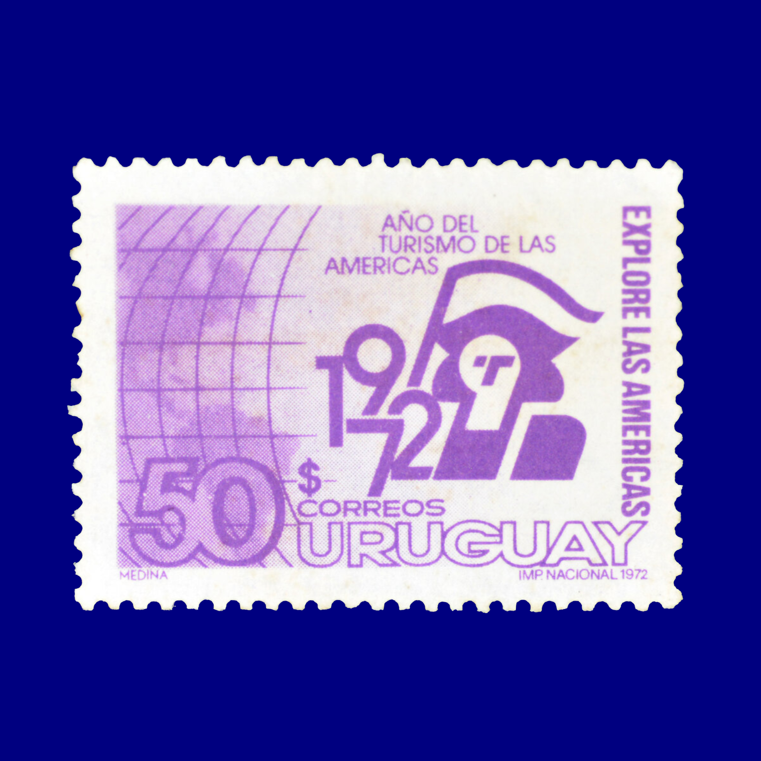Año del Turismo en las Américas Year of Tourism in the Americas $50 Ángel Medina 1972