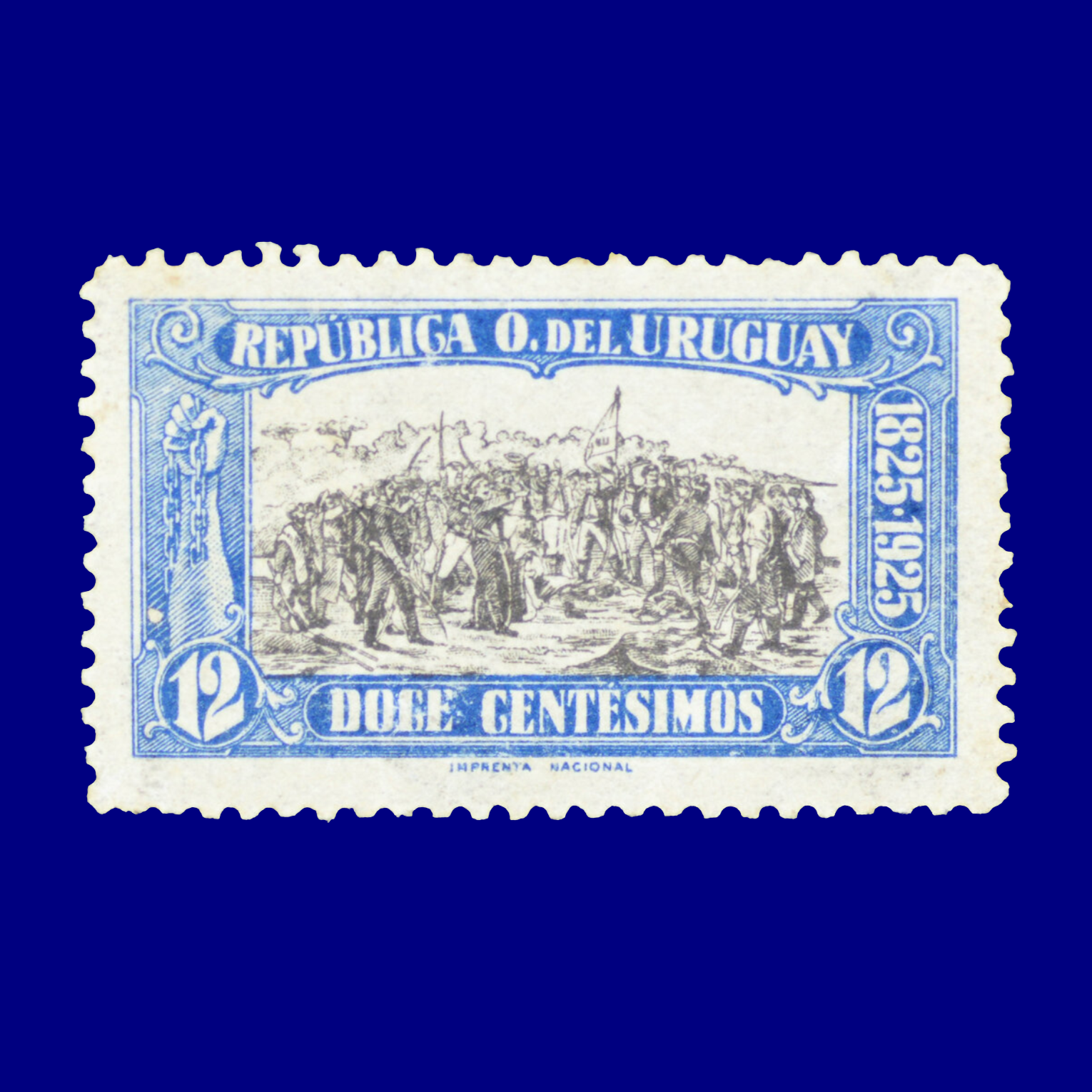 Primer Centenario de la Independencia First Centennial of Independence ¢12 1925 