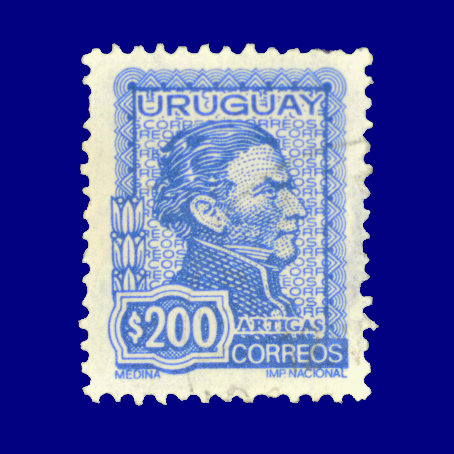 José Gervasio Artigas $200 Ángel Medina Circa 1970