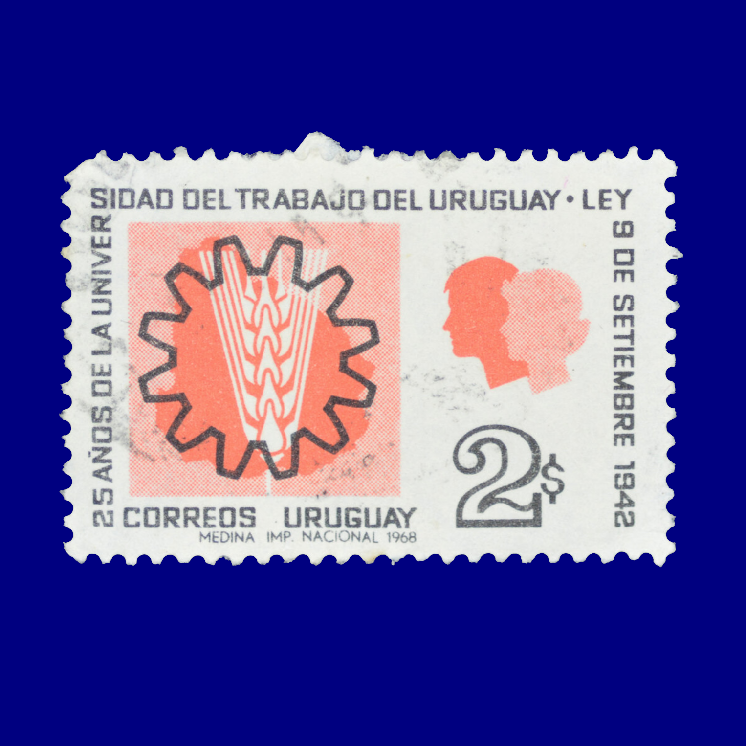25 años de la Universidad de Trabajo 25 Years of the Trade School $2 Ángel Medina 1968
