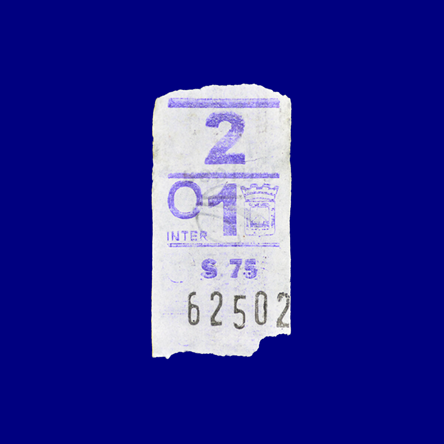 Boleto de ómnibus Bus ticket Montevideo 90s