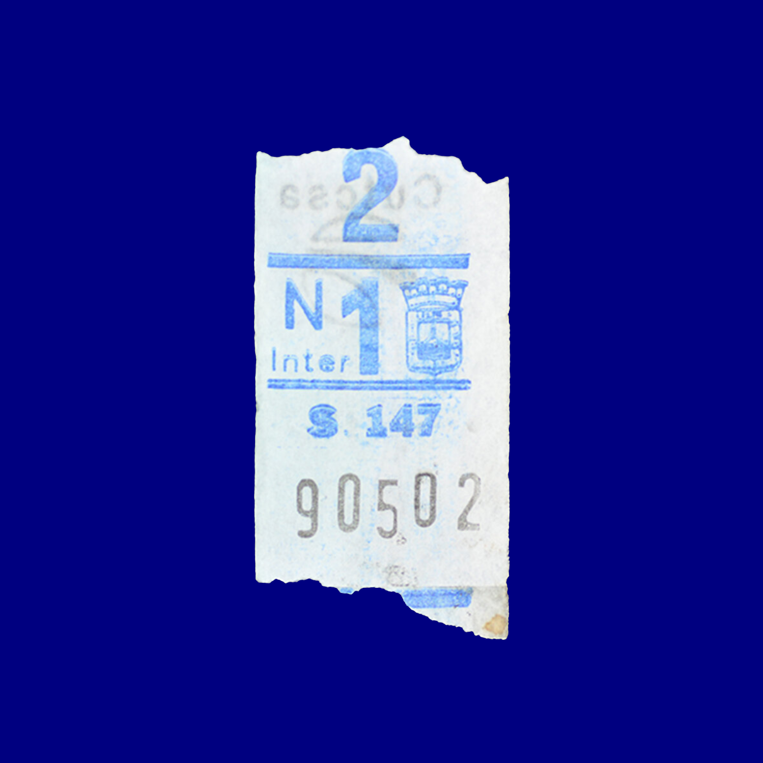 Boleto de ómnibus Bus ticket Montevideo 90s