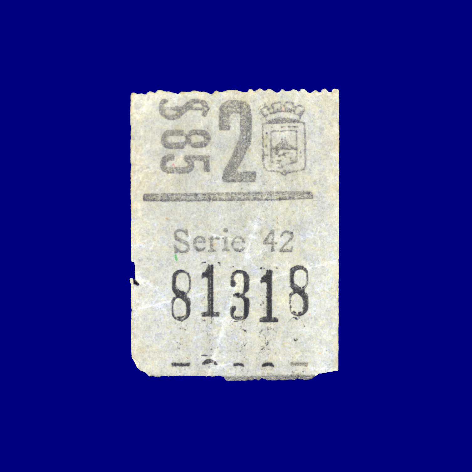 Boleto de ómnibus Bus ticket Montevideo 90s