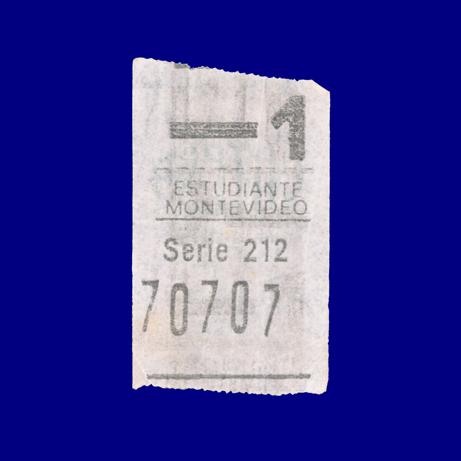 Boleto de ómnibus Bus ticket Montevideo 90s