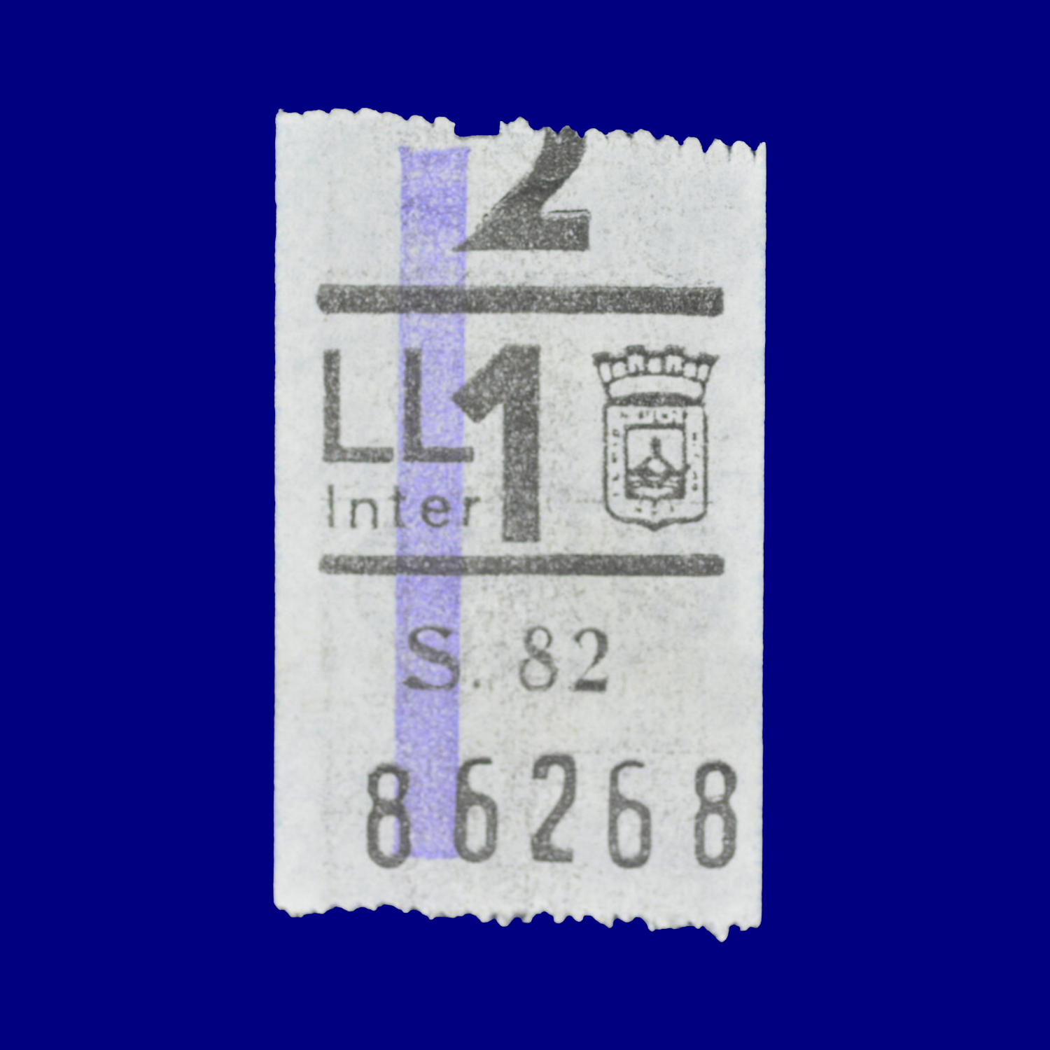 Boleto de ómnibus Bus ticket Montevideo 90s