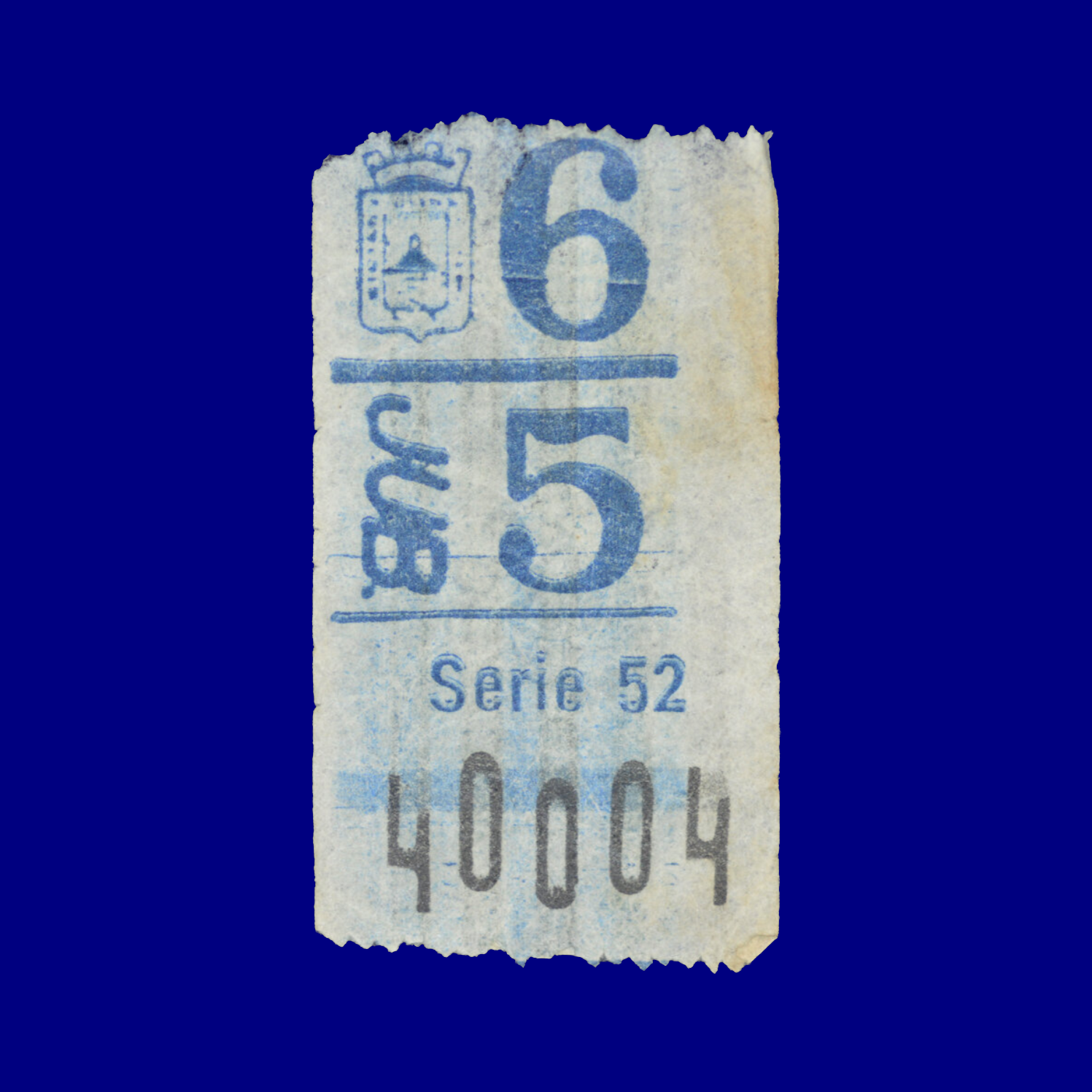 Boleto de ómnibus Bus ticket Montevideo 90s