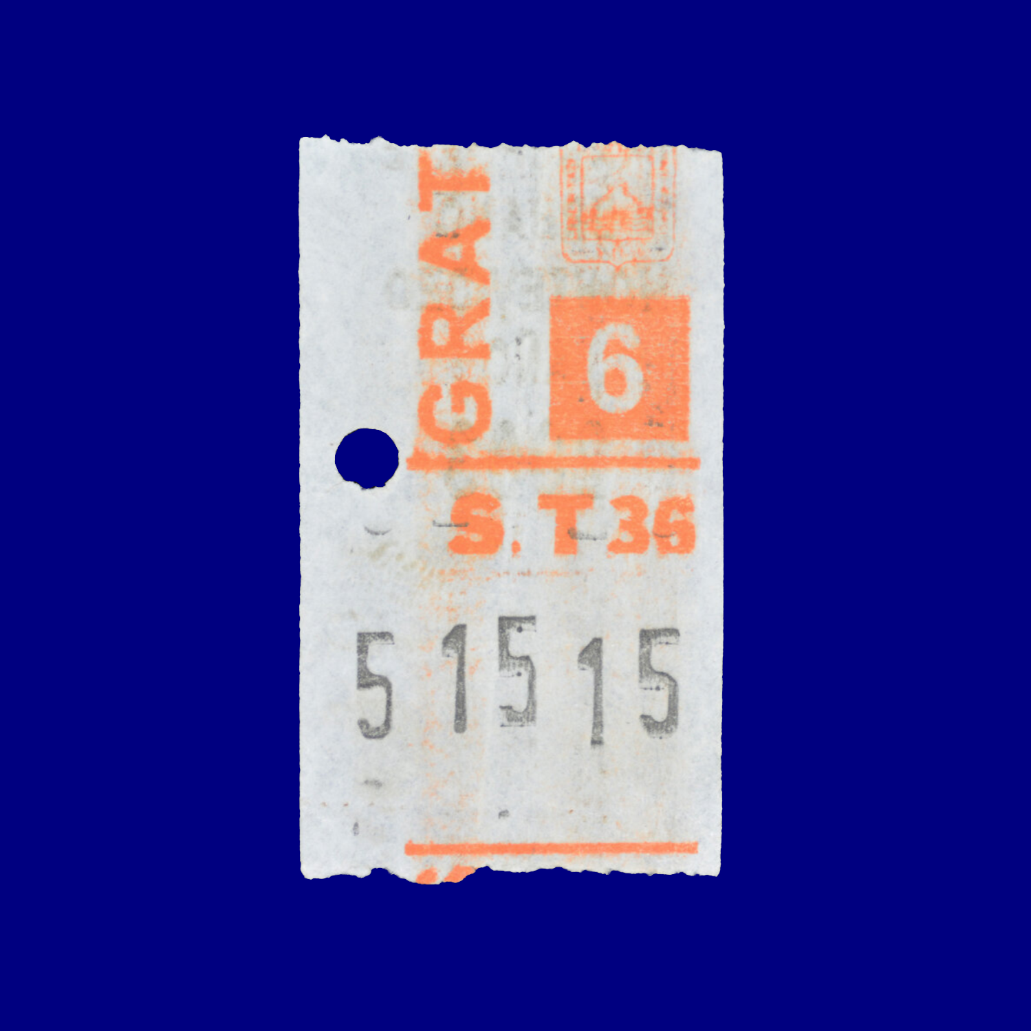 Boleto de ómnibus Bus ticket Montevideo 90s