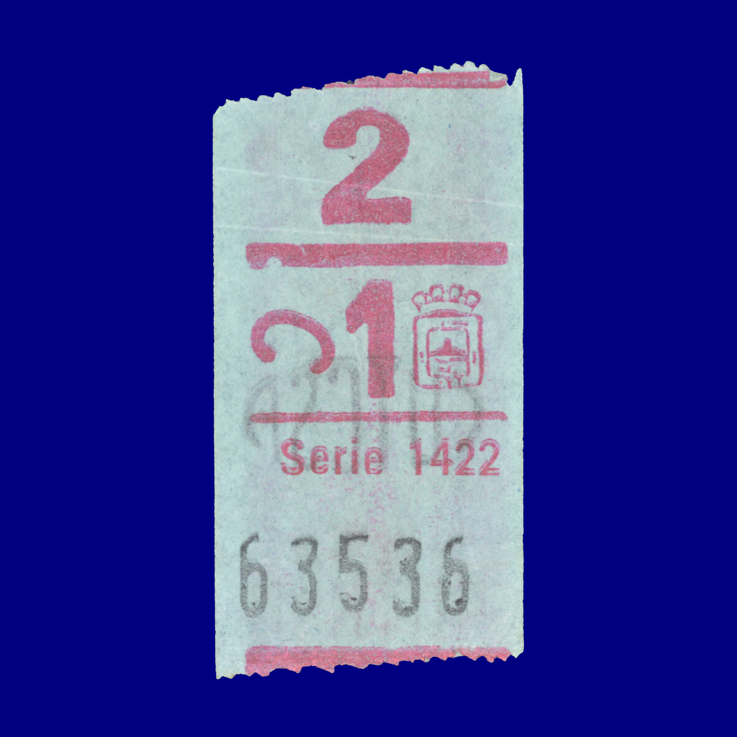 Boleto de ómnibus Bus ticket Montevideo 90s
