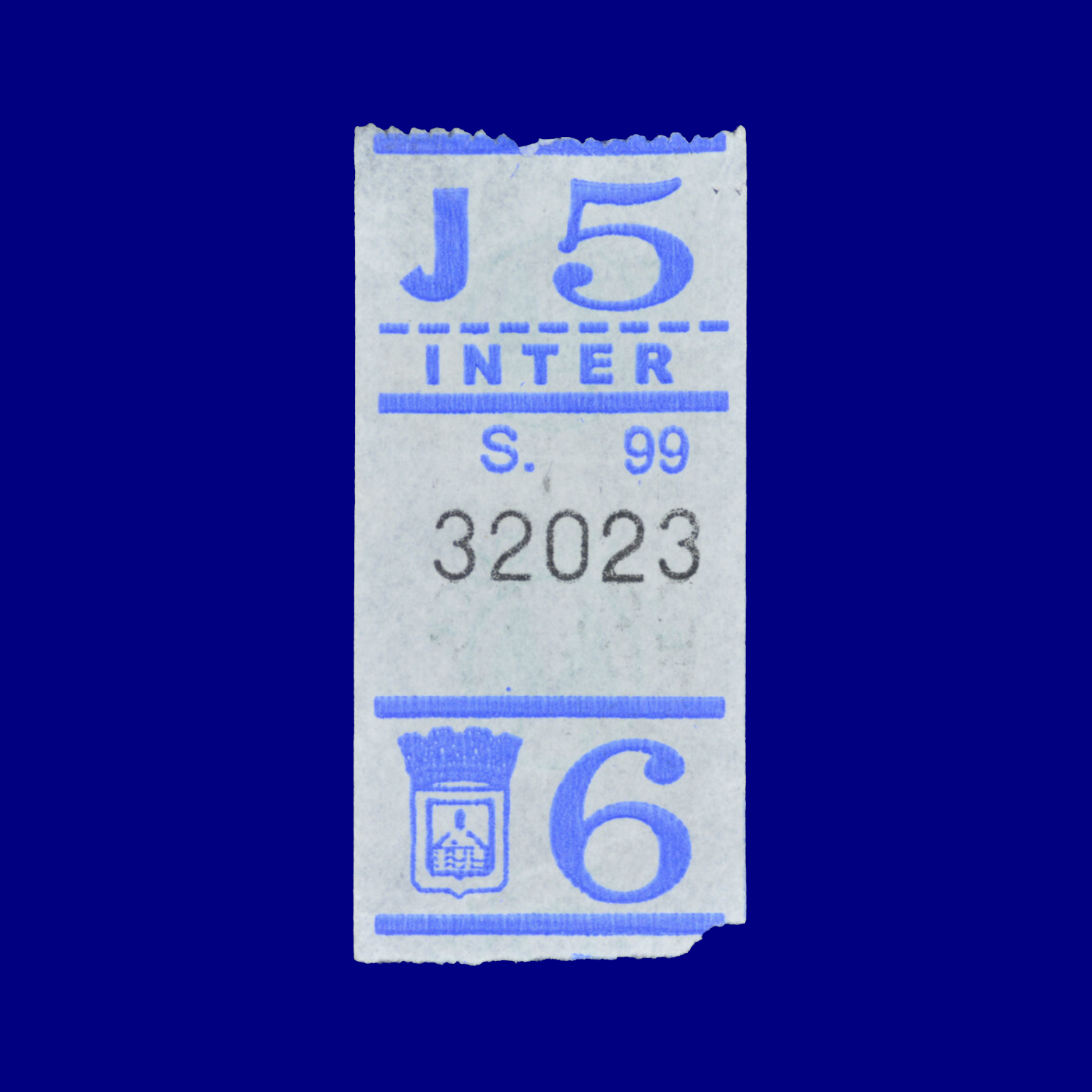 Boleto de ómnibus Bus ticket Montevideo 90s