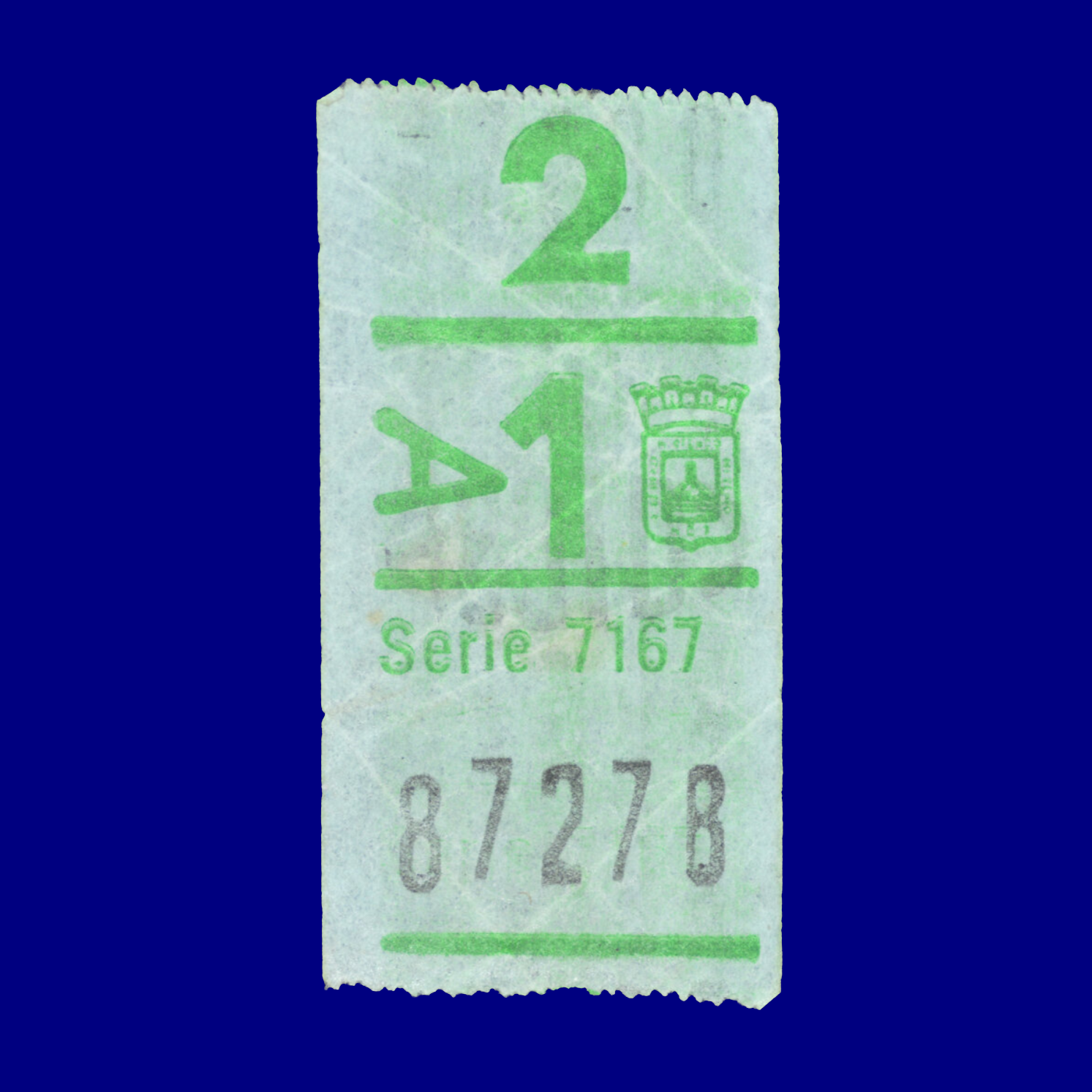 Boleto de ómnibus Bus ticket Montevideo 90s