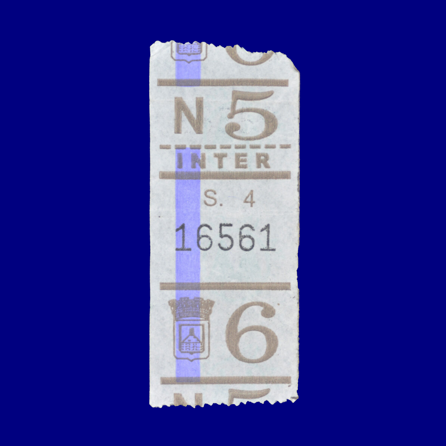 Boleto de ómnibus Bus ticket Montevideo 90s