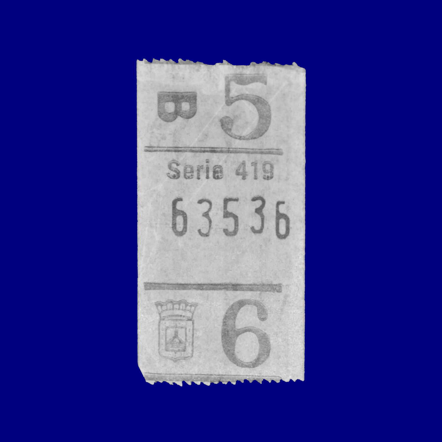 Boleto de ómnibus Bus ticket Montevideo 90s
