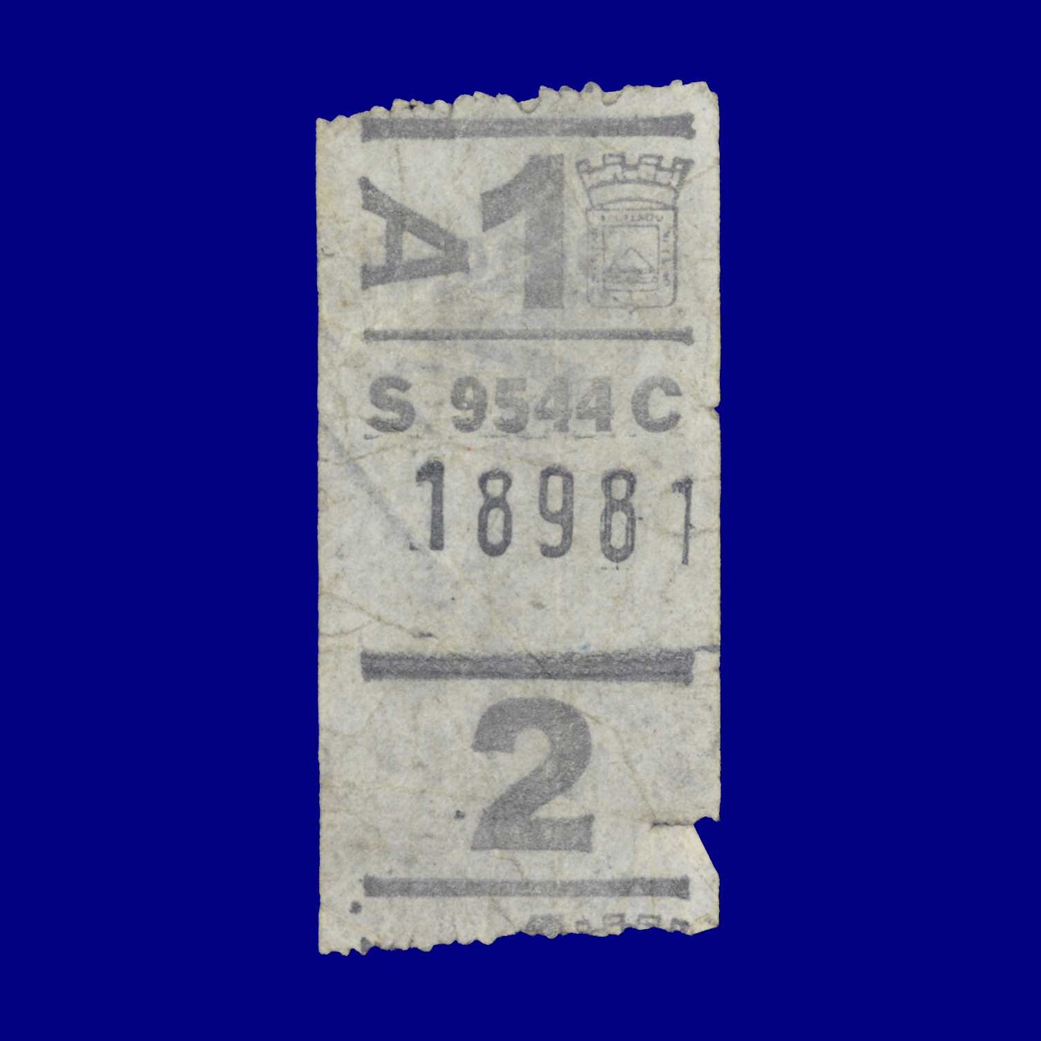 Boleto de ómnibus Bus ticket Montevideo 90s