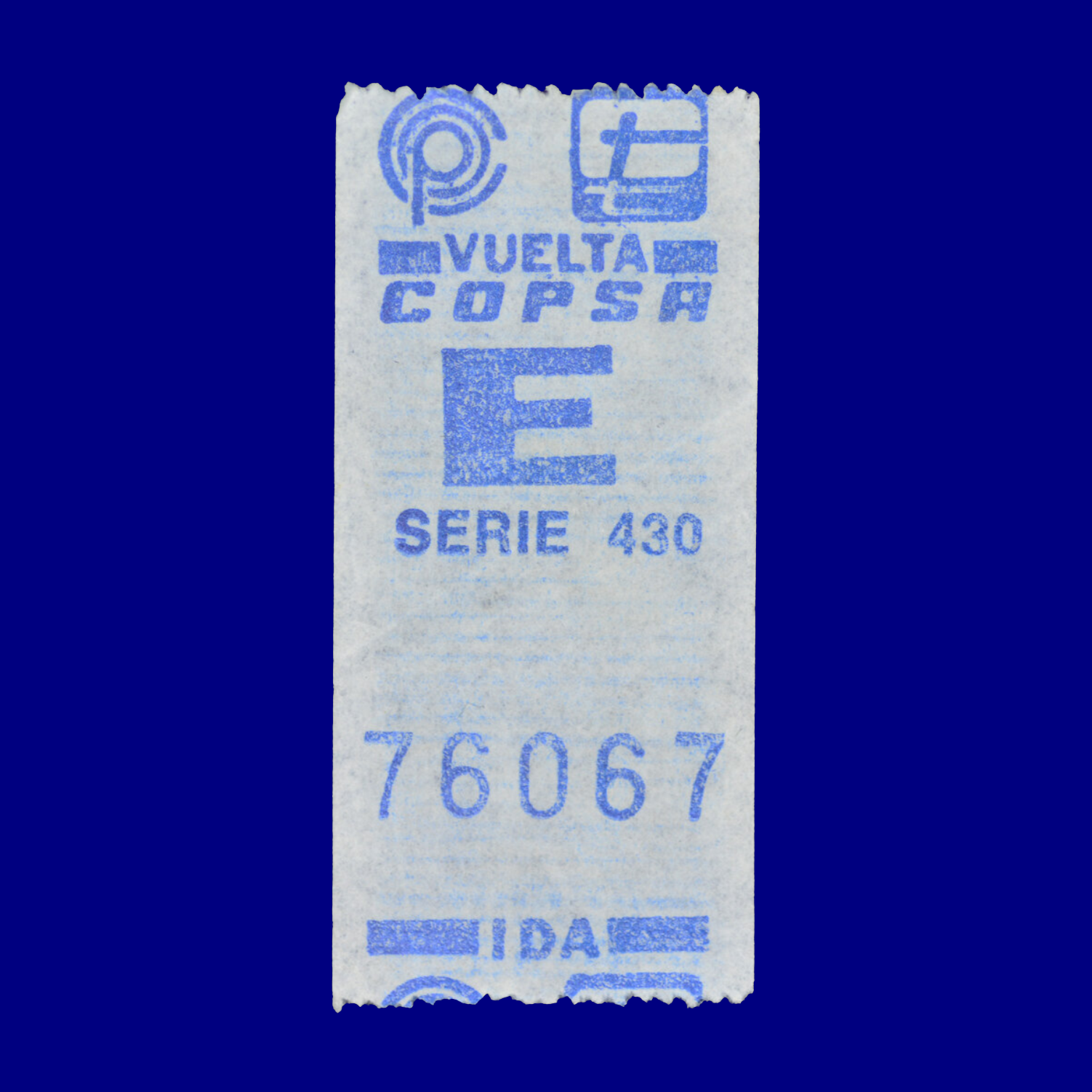 Boleto de ómnibus Bus ticket Montevideo 90s