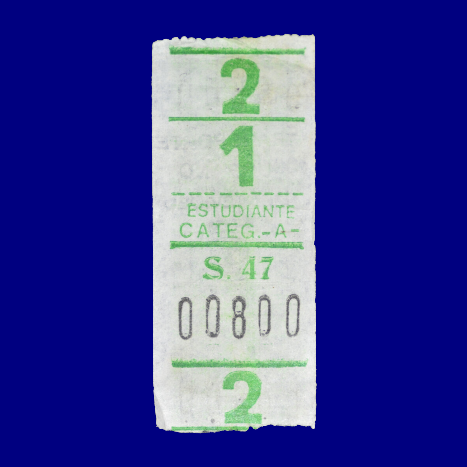 Boleto de ómnibus Bus ticket Montevideo 90s