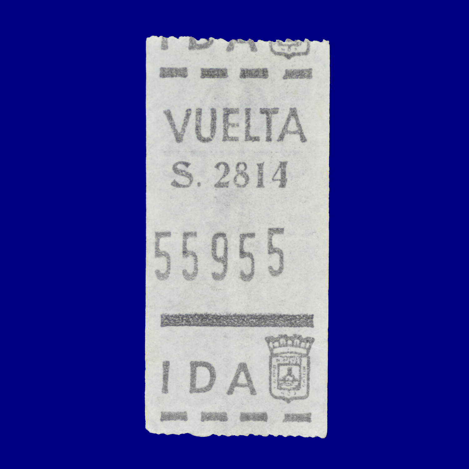 Boleto de ómnibus Bus ticket Montevideo 90s