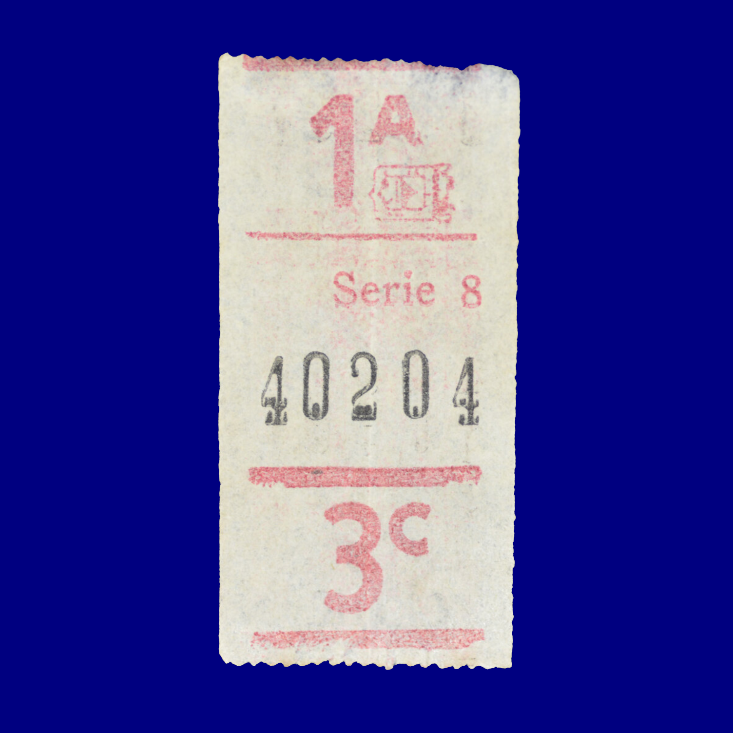 Boleto de ómnibus Bus ticket Montevideo 90s