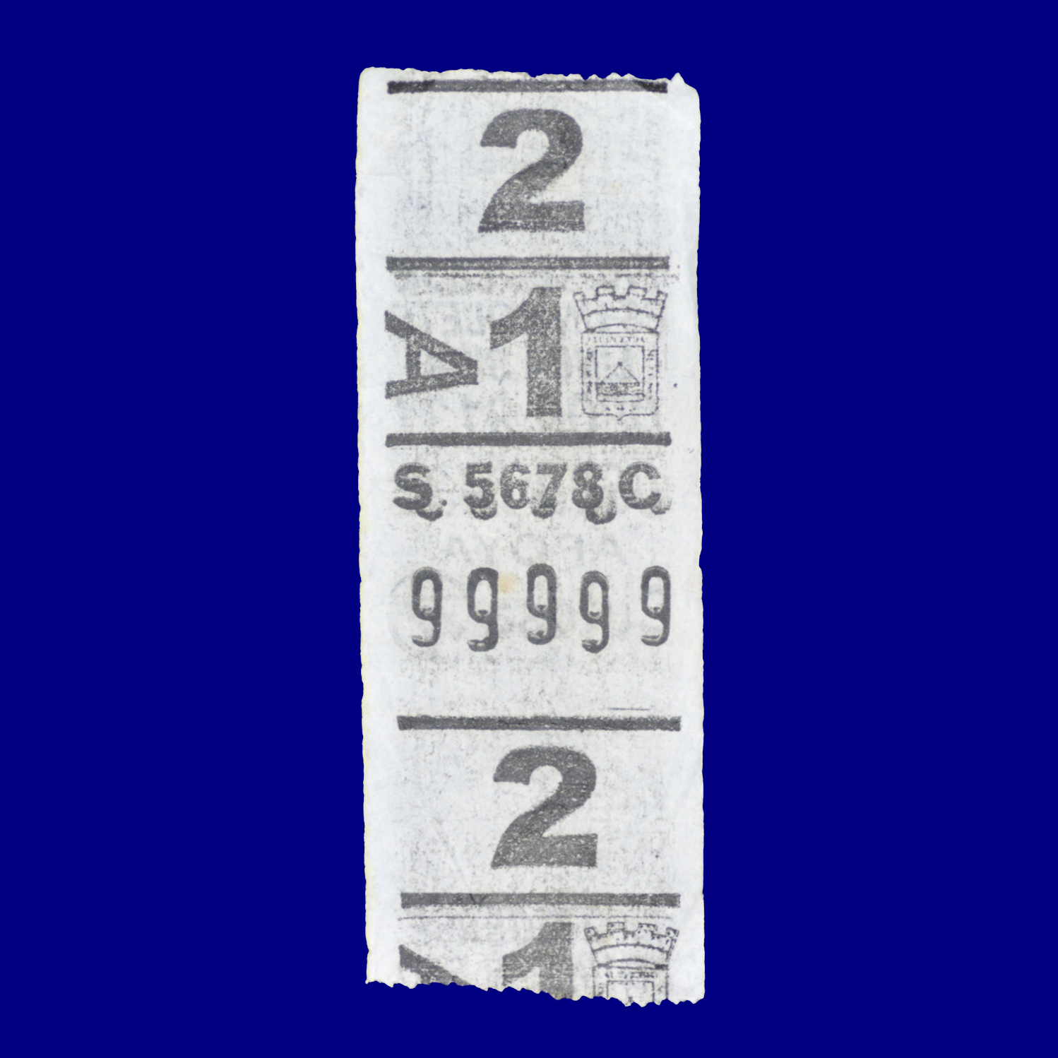 Boleto de ómnibus Bus ticket Montevideo 90s