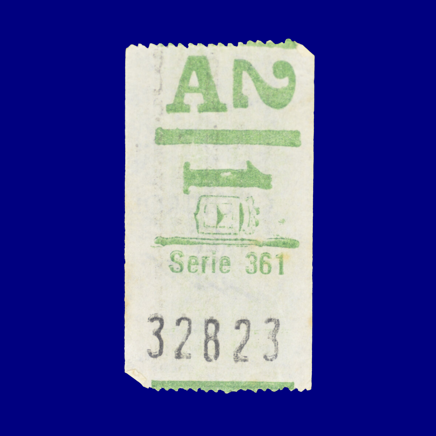 Boleto de ómnibus Bus ticket Montevideo 90s