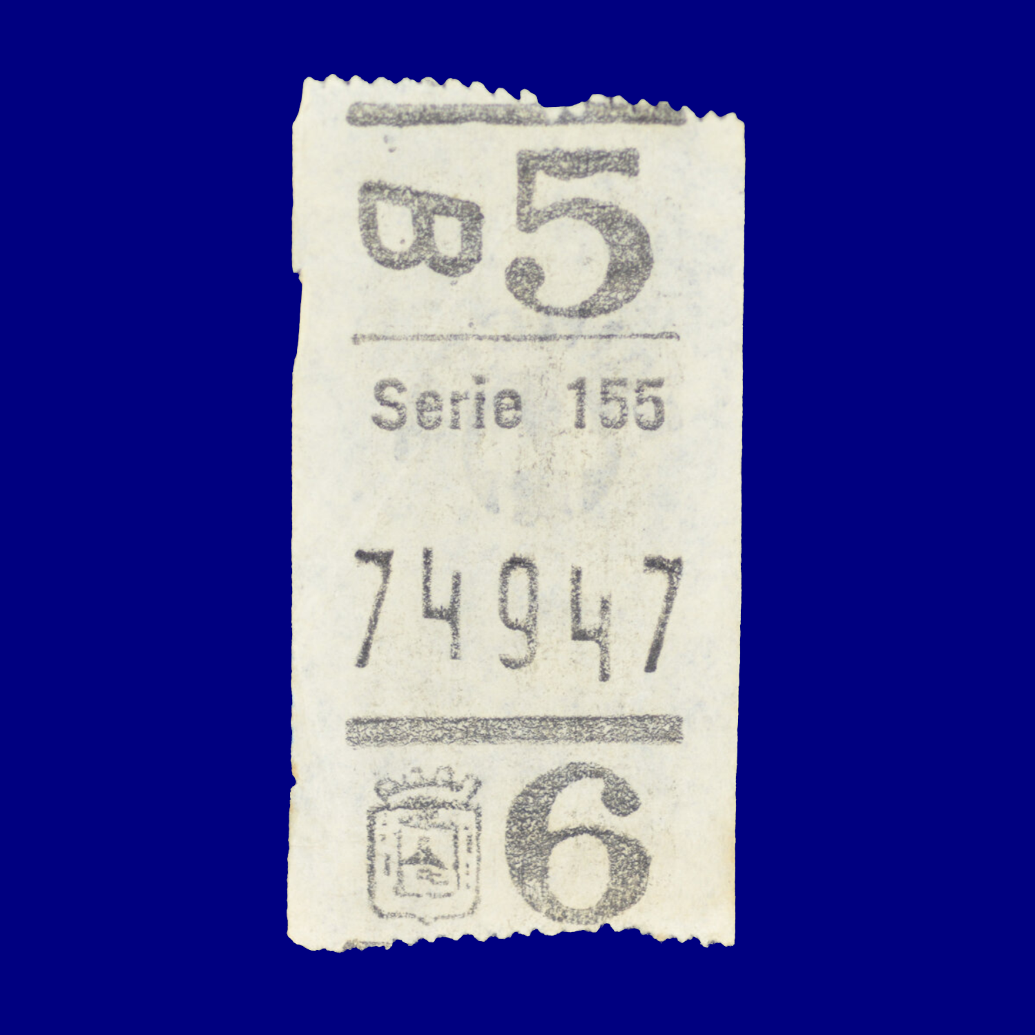 Boleto de ómnibus Bus ticket Montevideo 90s