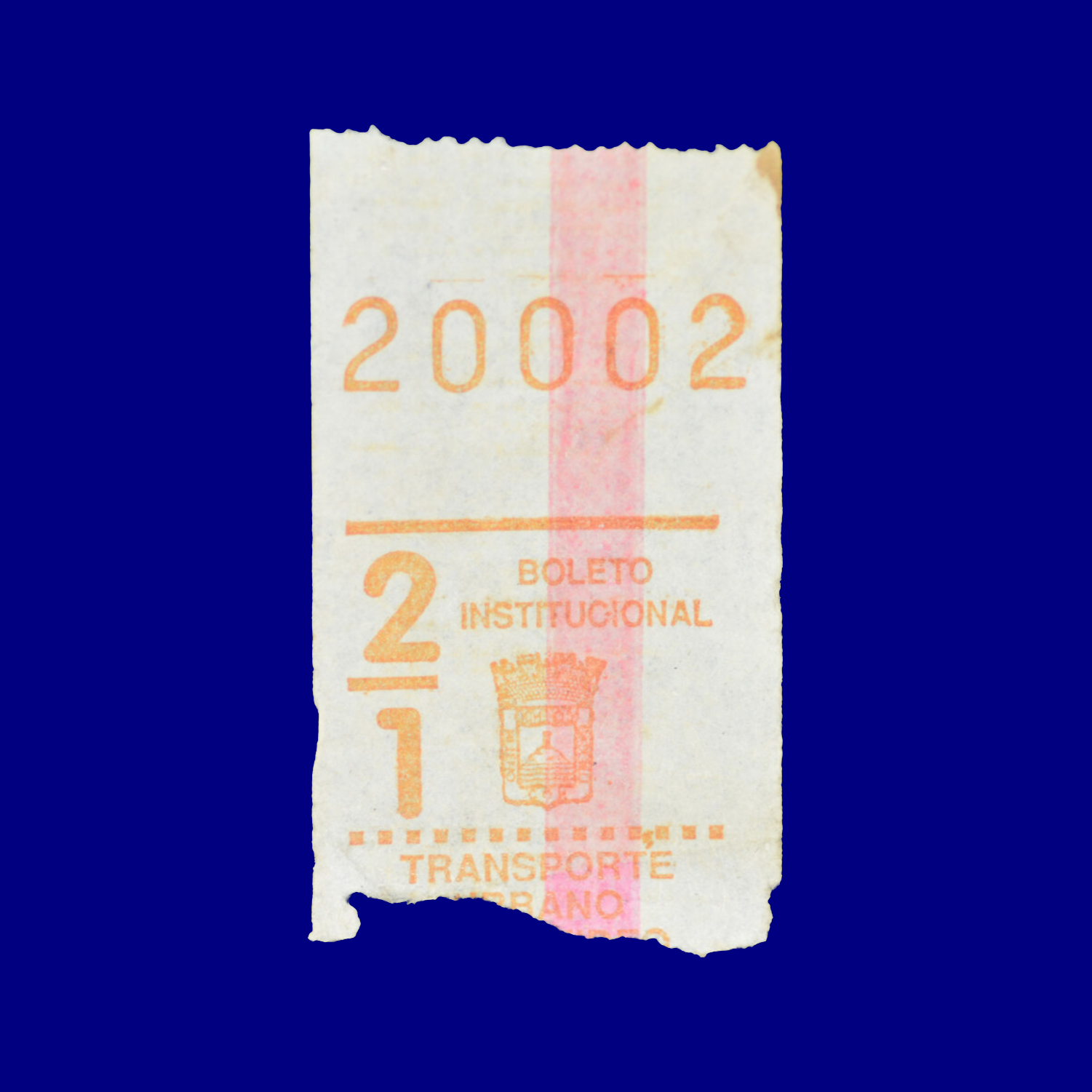 Boleto de ómnibus Bus ticket Montevideo 90s
