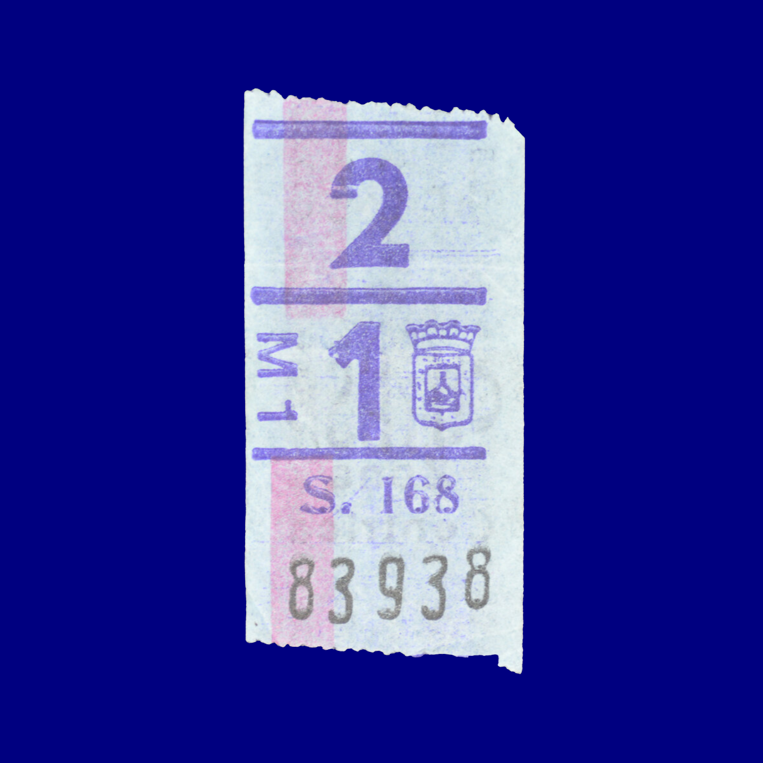 Boleto de ómnibus Bus ticket Montevideo 90s