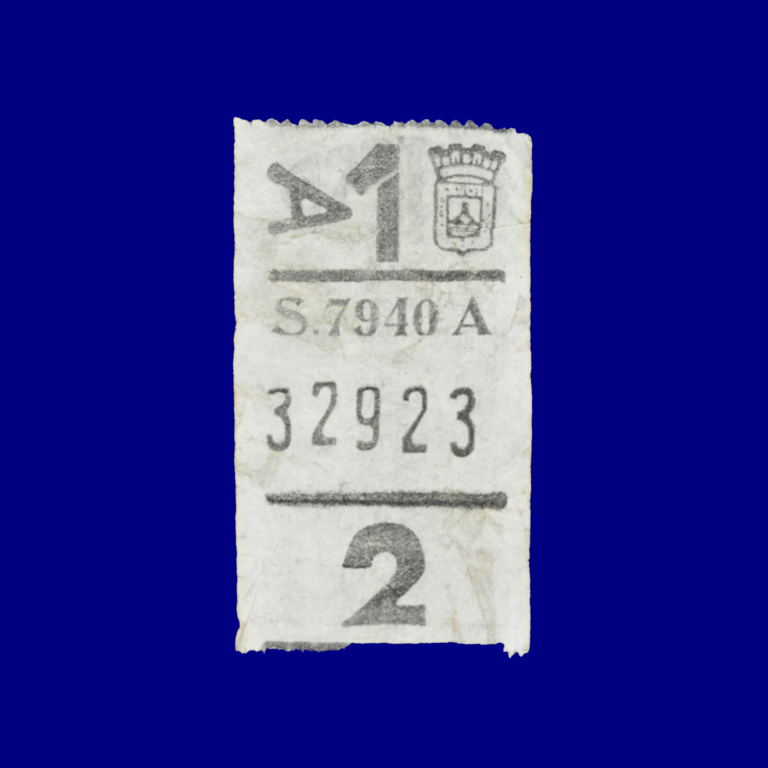 Boleto de ómnibus Bus ticket Montevideo 90s