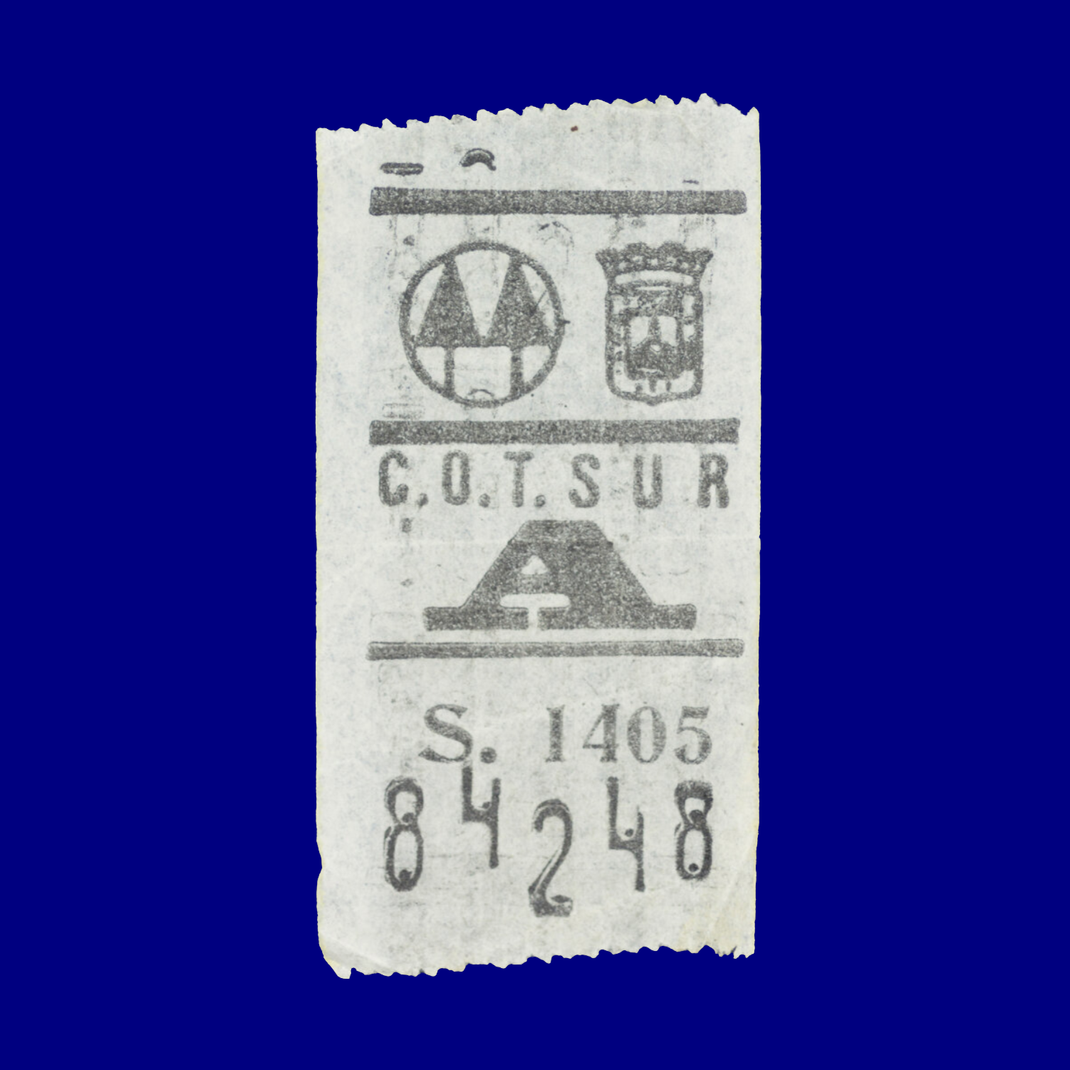 Boleto de ómnibus Bus ticket Montevideo 90s