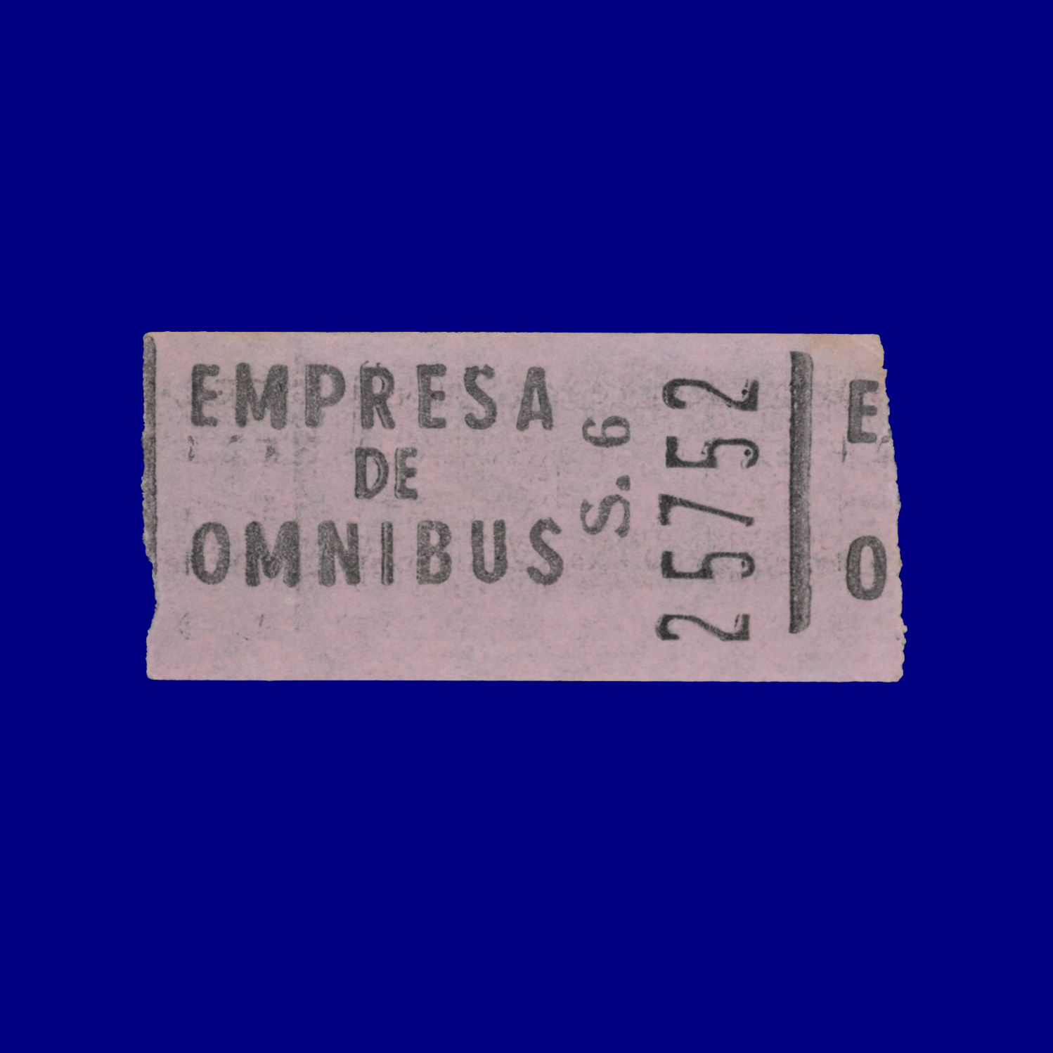 Boleto de ómnibus Bus ticket Maldonado 90s