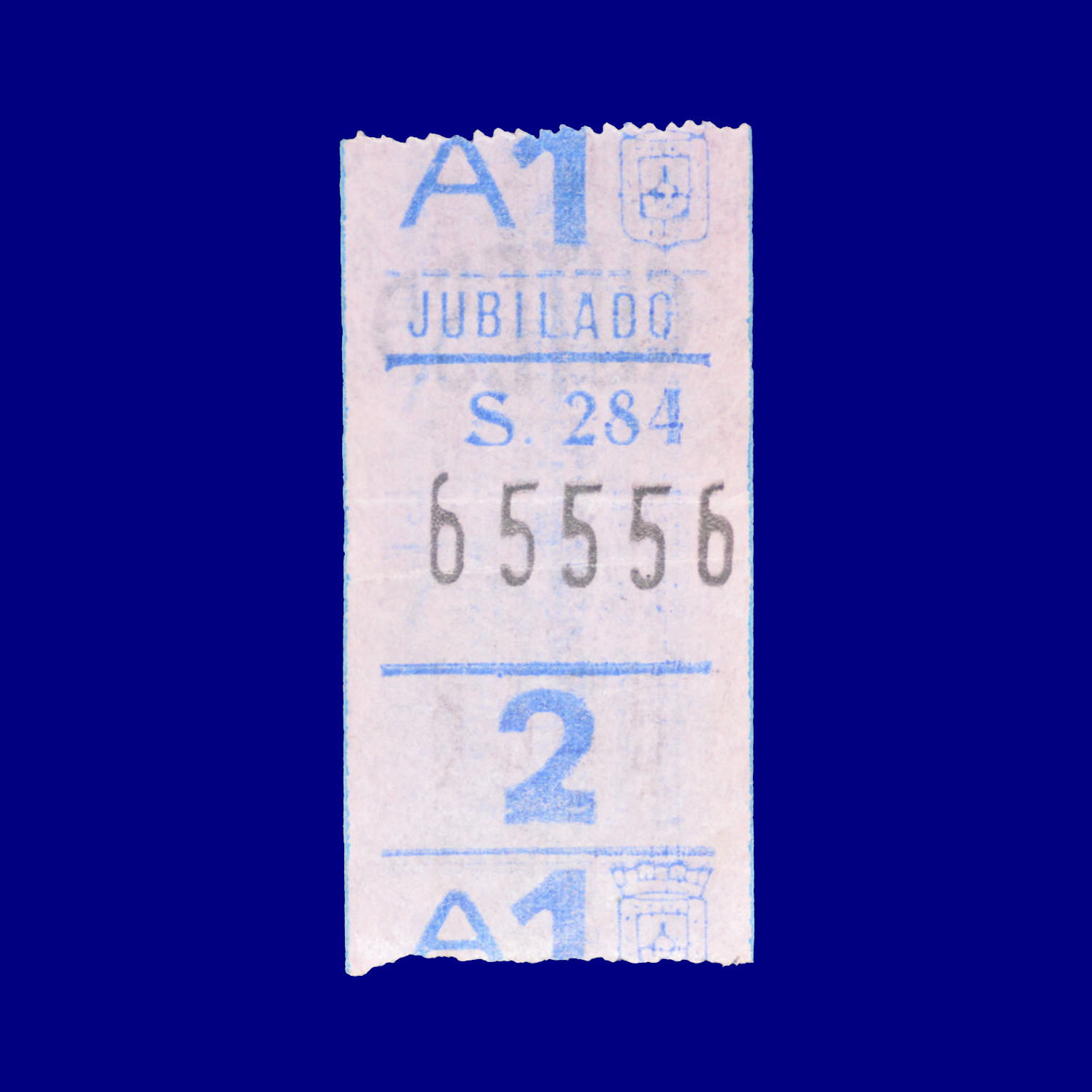 Boleto de ómnibus Bus ticket Montevideo 90s