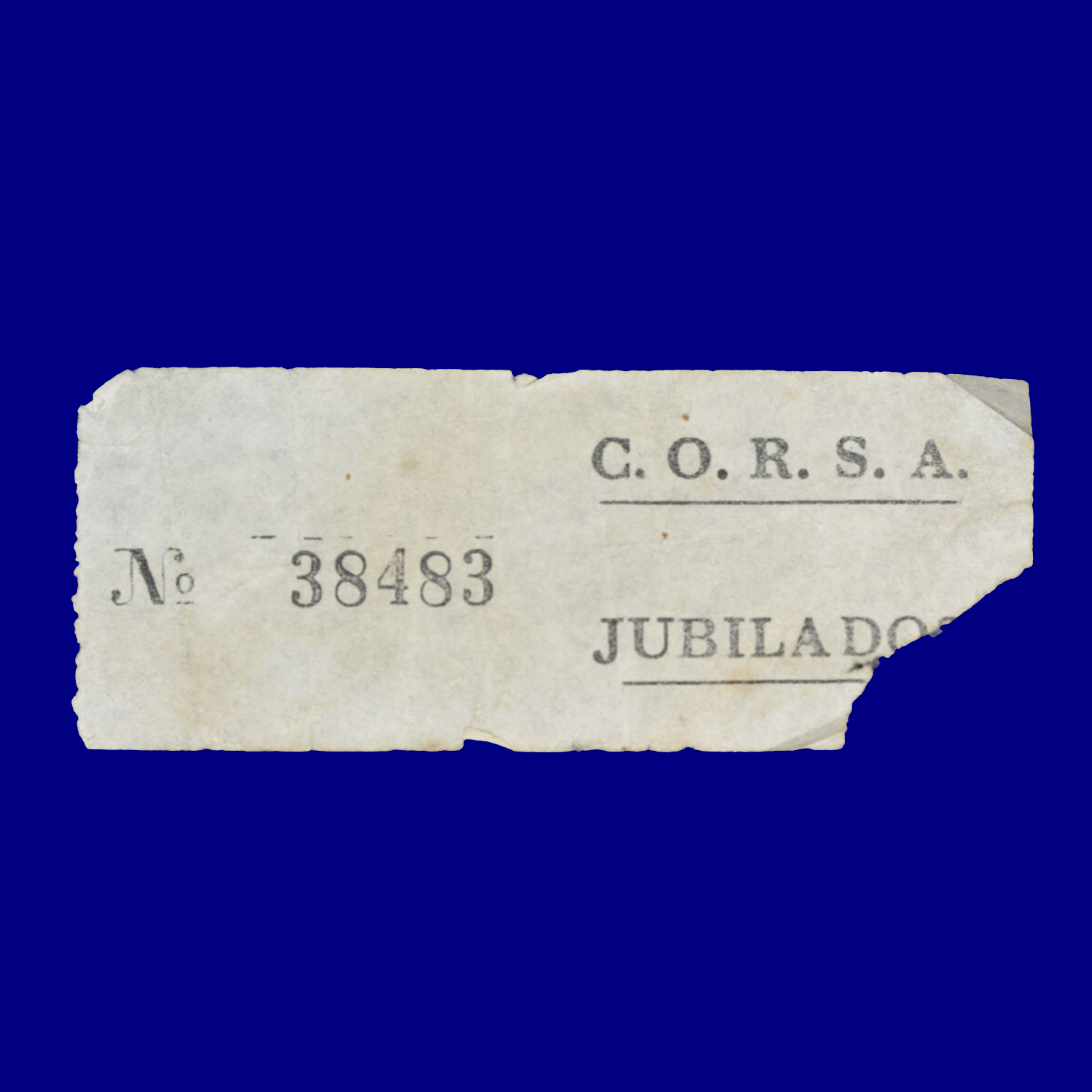 Boleto de ómnibus Bus ticket Montevideo 90s
