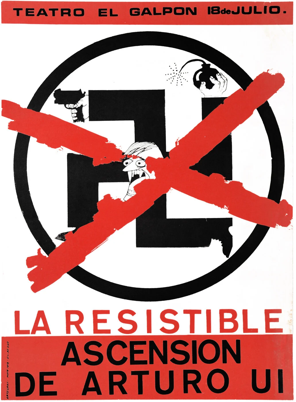 La Resitible Teatro · Play Artegraf 1972