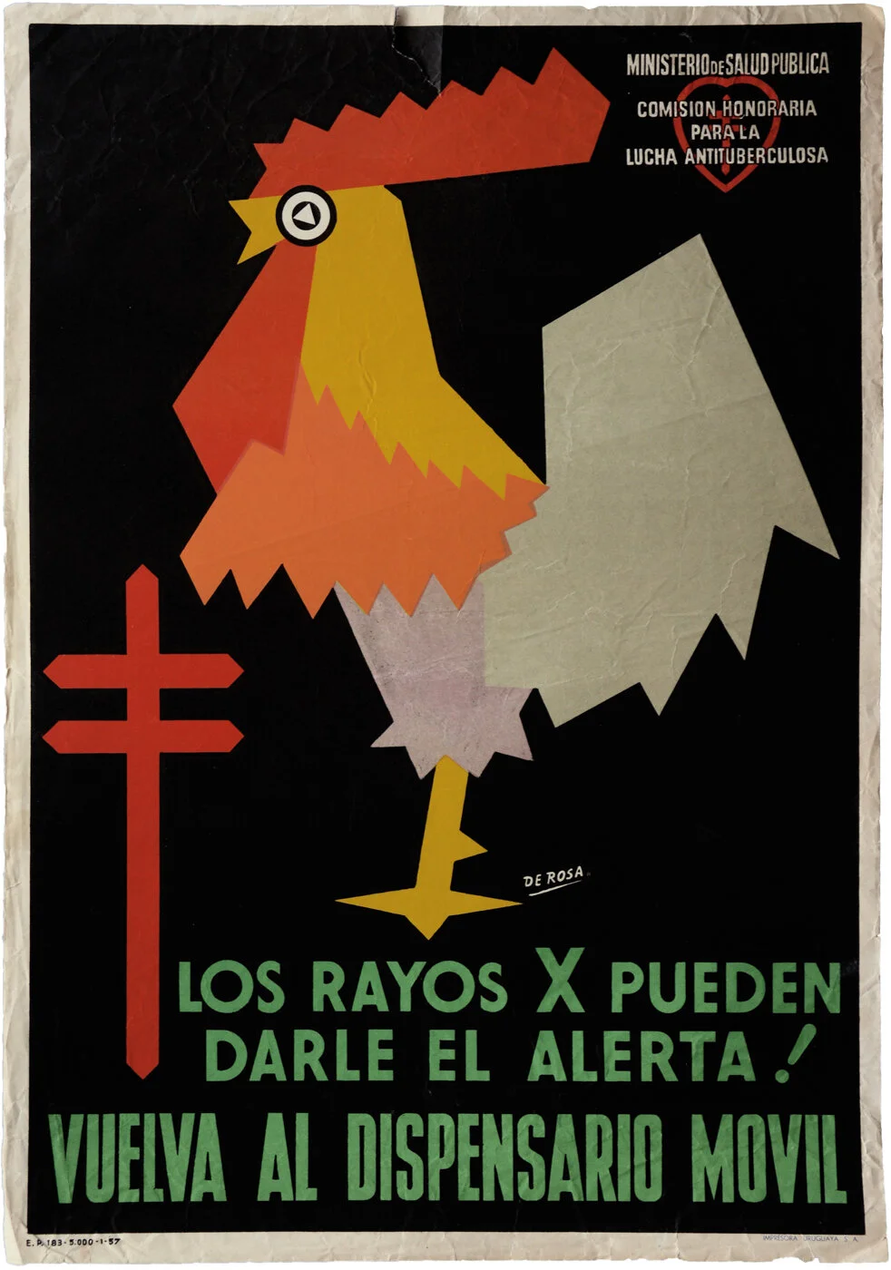 Comisión Honoraria para la Lucha Antituberculosa Salud · Health De Rosa 1957