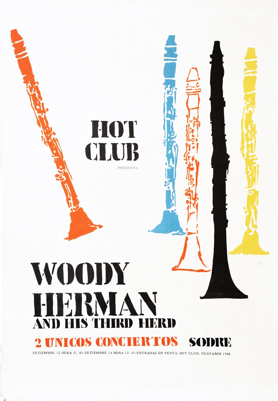 Woody Herman Jazz Imprenta AS Circa 1960