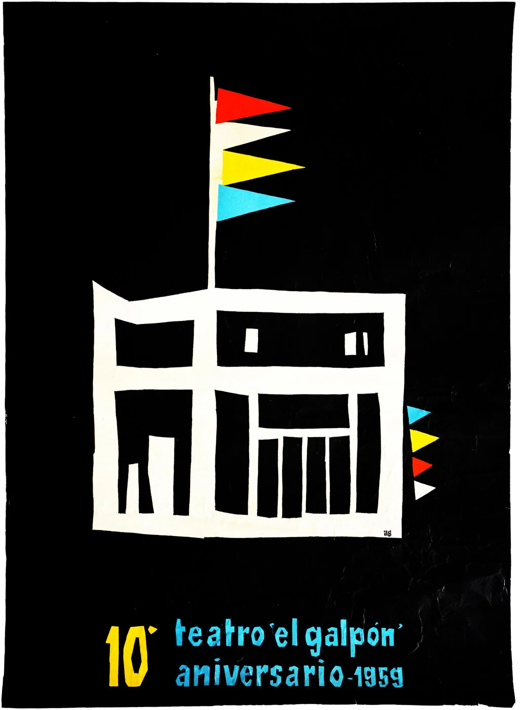 10º Aniversario Teatro El Galpón Teatro · Play Imprenta AS 1959