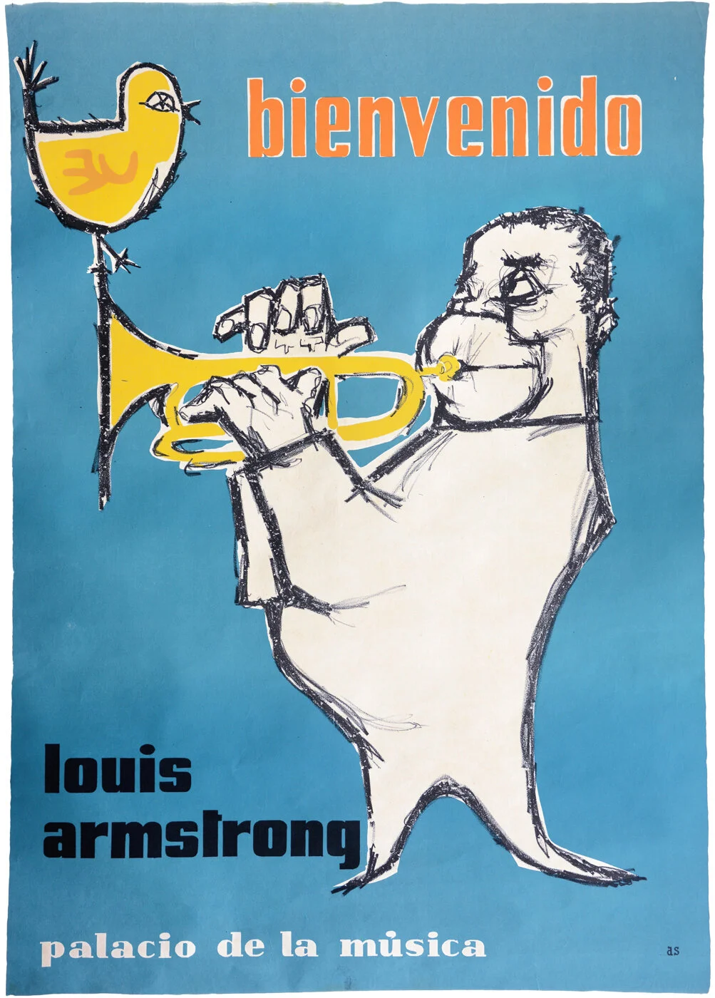 Louis Armstrong Jazz Imprenta AS Circa 1960