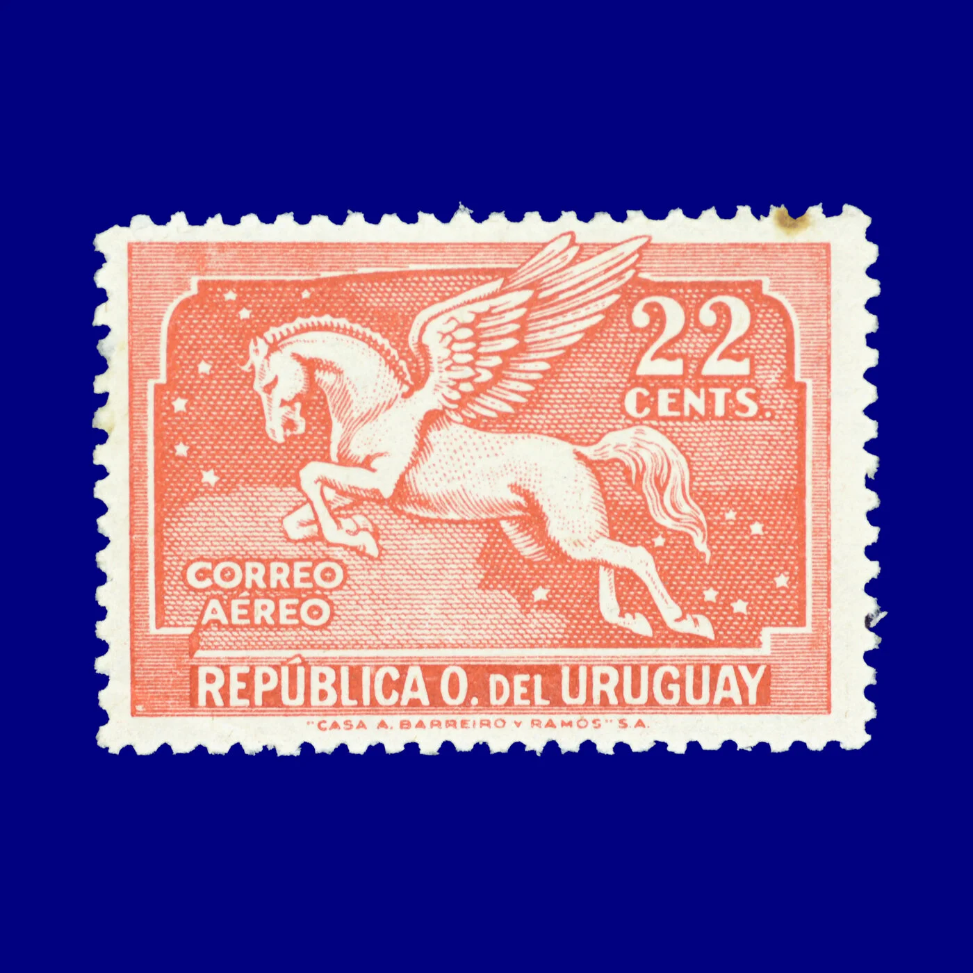 República Oriental del Uruguay Oriental Republic of Uruguay ¢22 Circa 1920