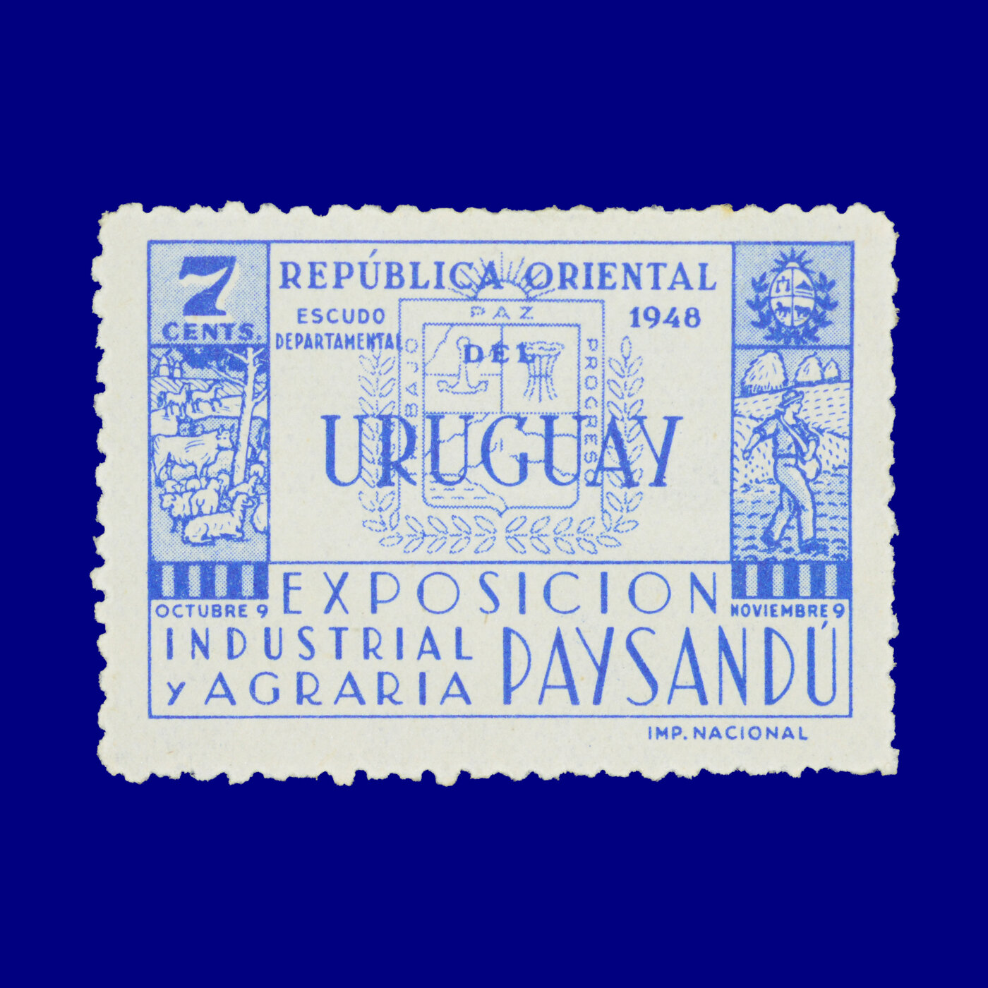 Exposición de Paysandú Paysandú Exhibition ¢7 1948
