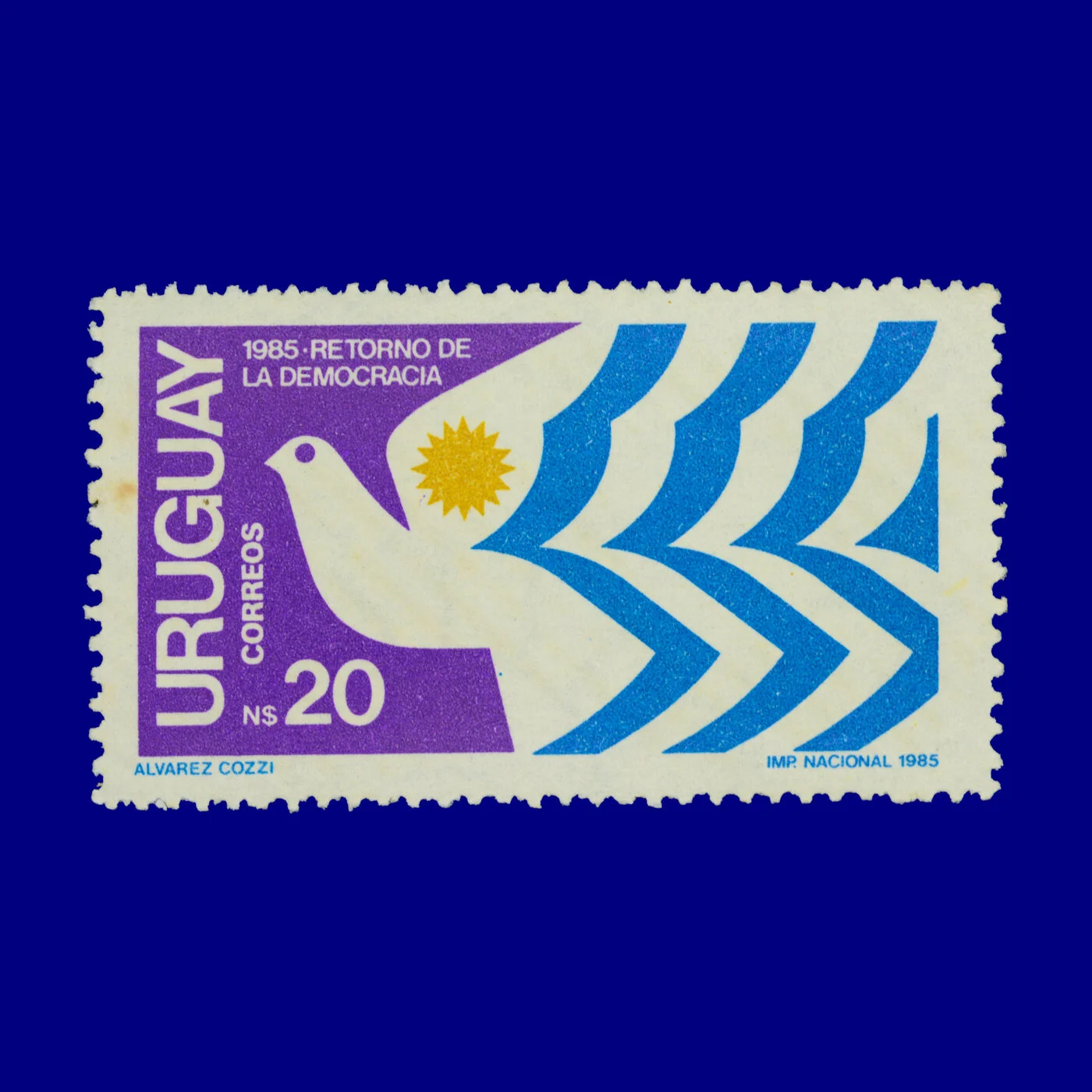 Retorno de la Democracia Return of Democracy N$20 Fernando Álvarez Cozzi 1985