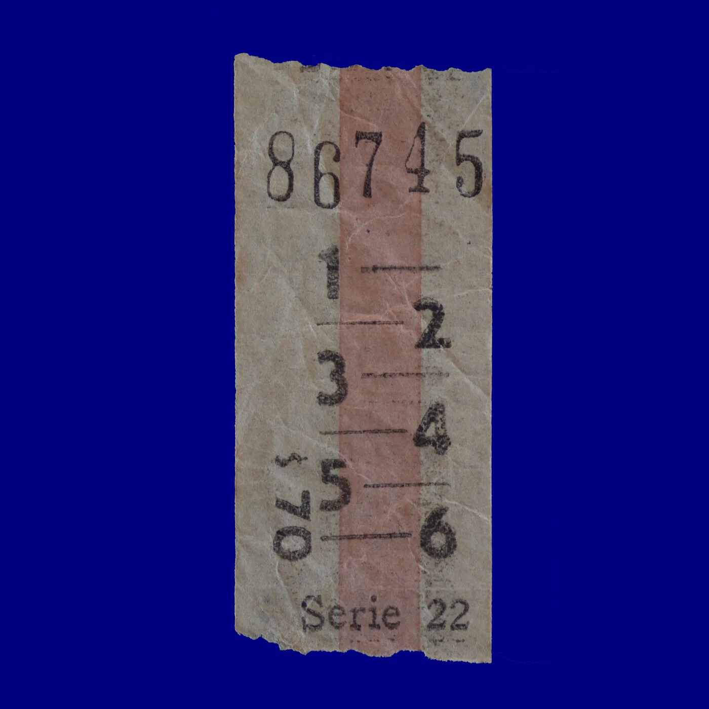 Boleto de ómnibus Bus ticket Montevideo 80s